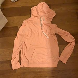 Peach heather thin hoodie